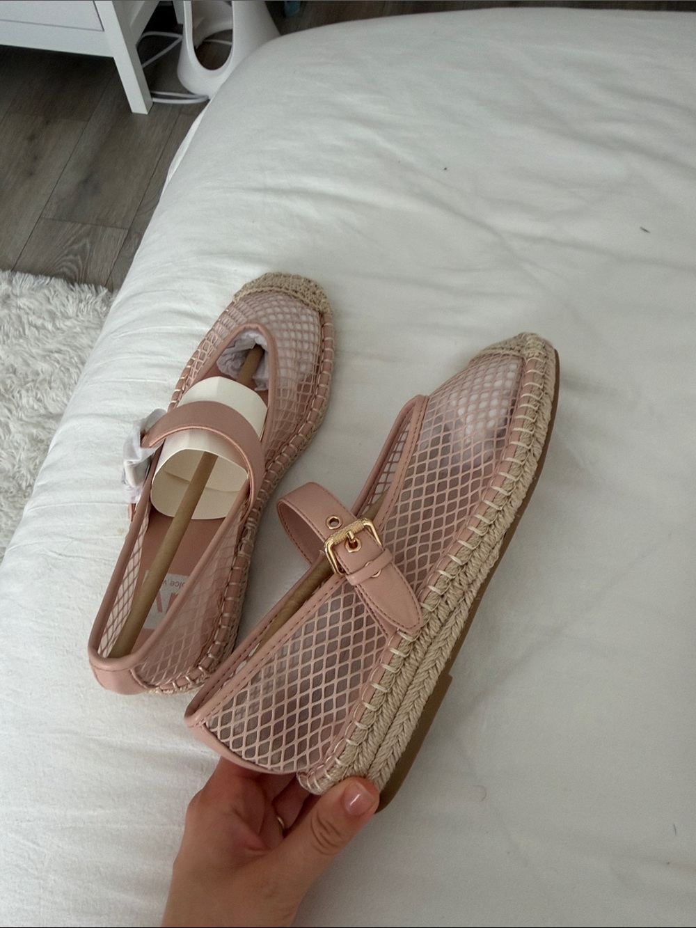 Dolce Vita Blush Pink Mesh Espadrille Mary Jane